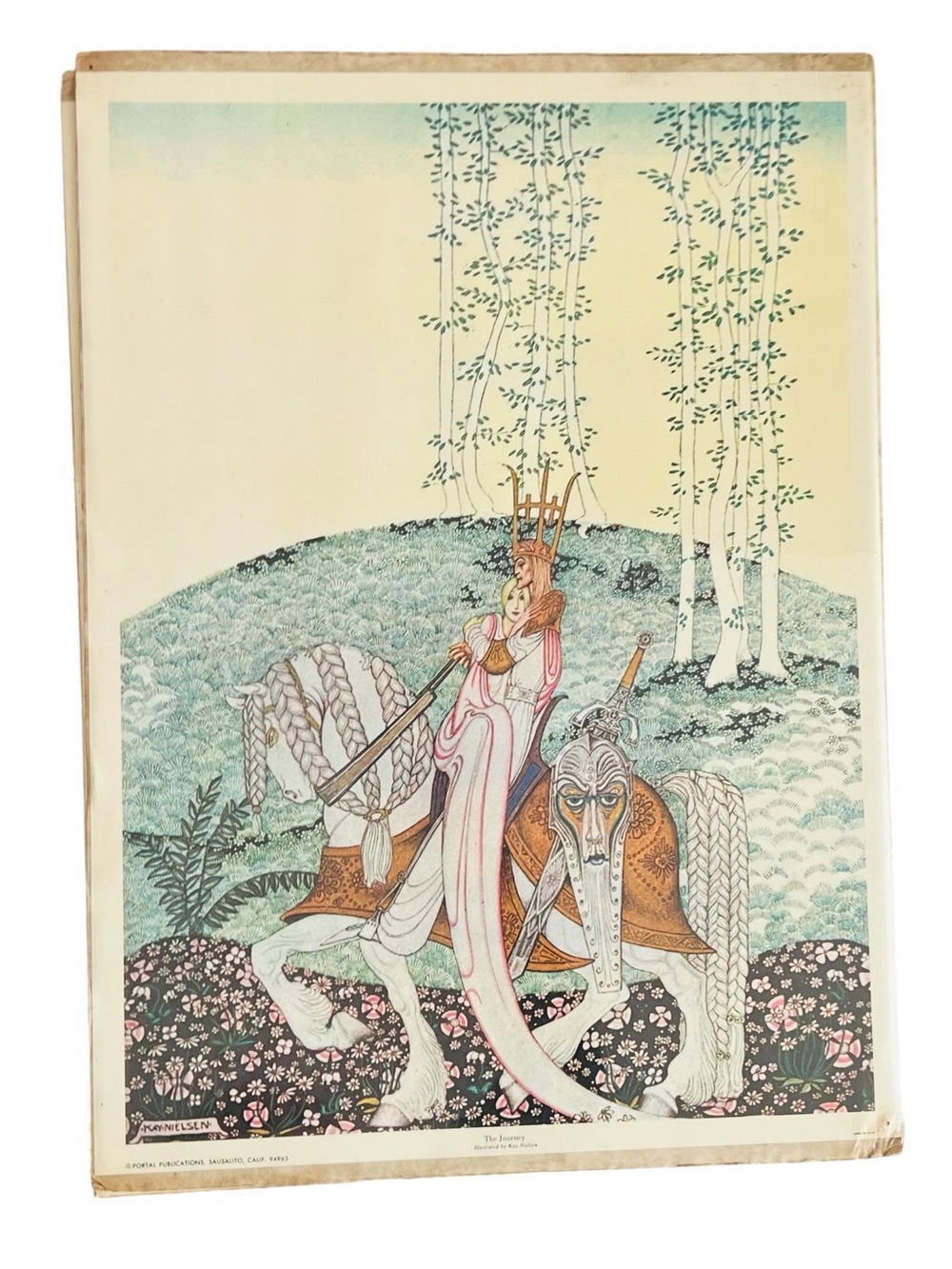 Kay Nielsen The Journey Lassie in Tree East of the Sun Litho